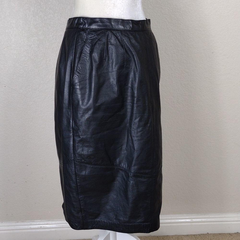 Pelle Cuir Vintage sized Leather Skirt